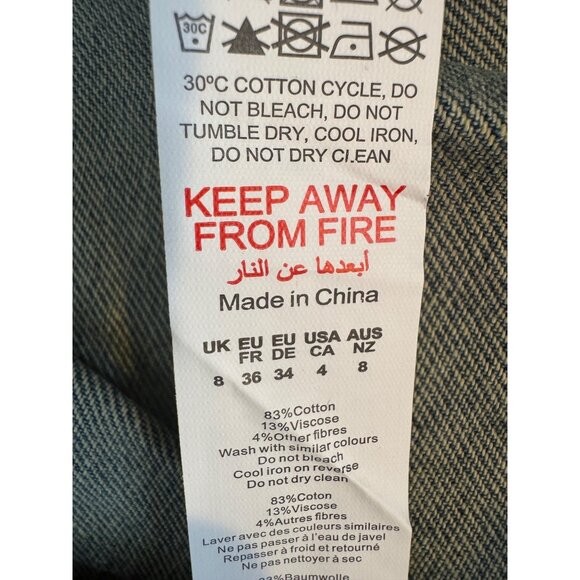 2/$30 NWT PrettyLittleThing 4 Denim Pleated Mini Skirt - Picture 13 of 16